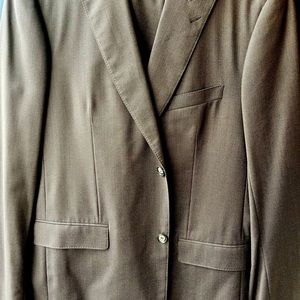 Q Custom suit, excellent condition, finely tailored, nailhead 100% wool, 46 XL